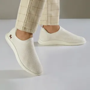 Neeman's ReLive Knit Slip On Sneakers | Ivory | Light-Weight & Comfortable