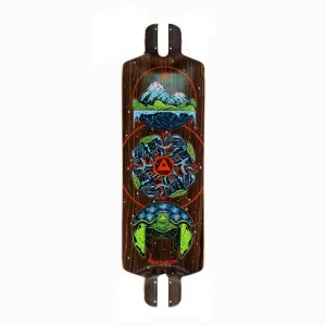 Pantheon Pranayama cosmic turtle longboard deck