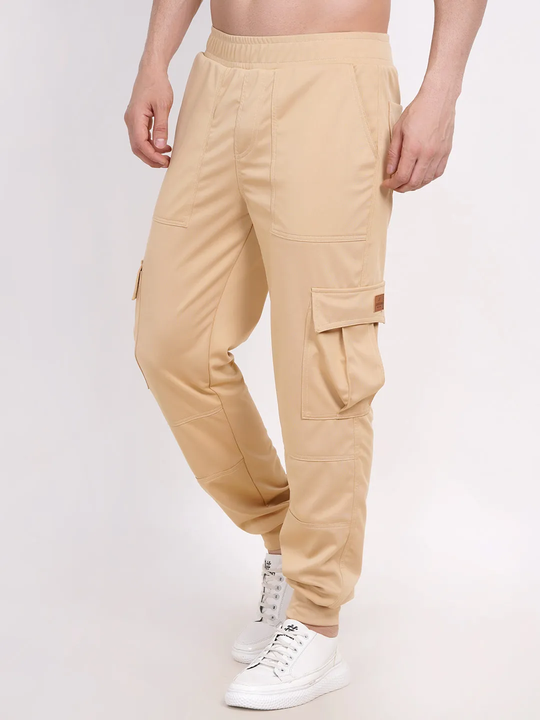 Pista Green & beige cargo pants mens