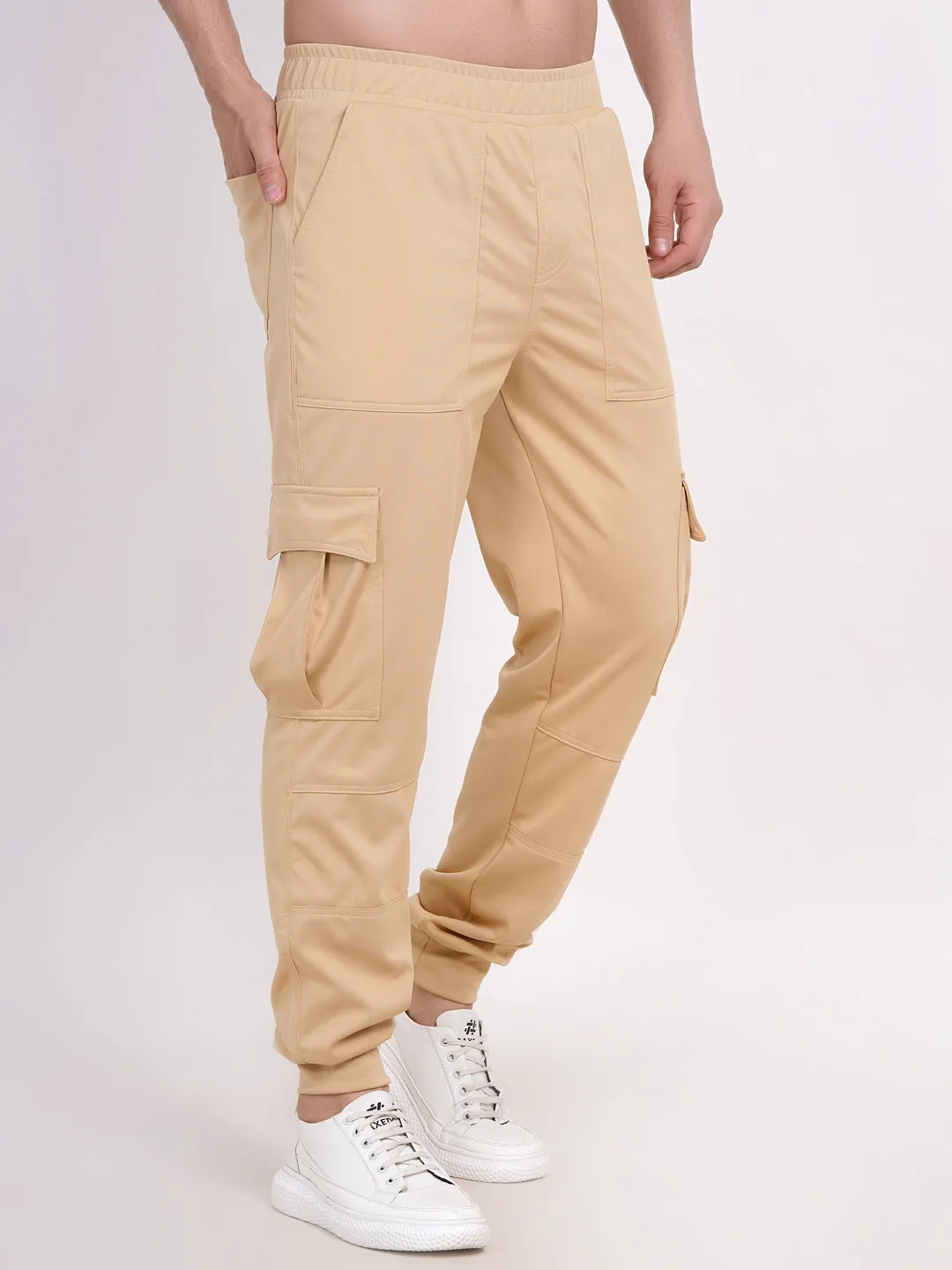 Pista Green & beige cargo pants mens