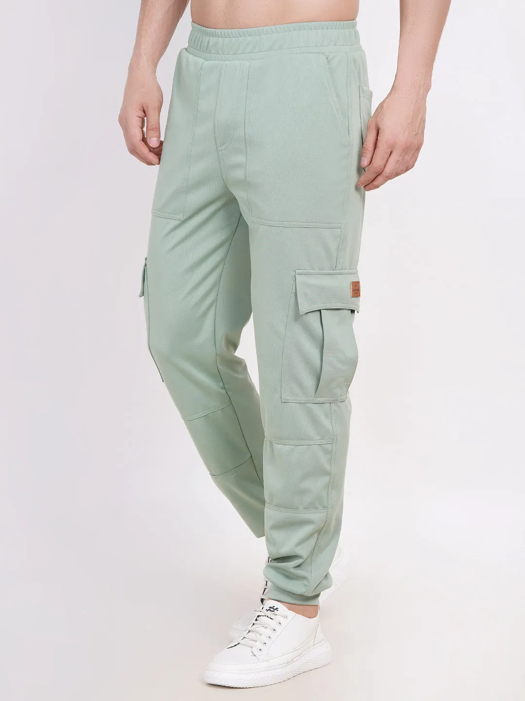 Pista Green & beige cargo pants mens