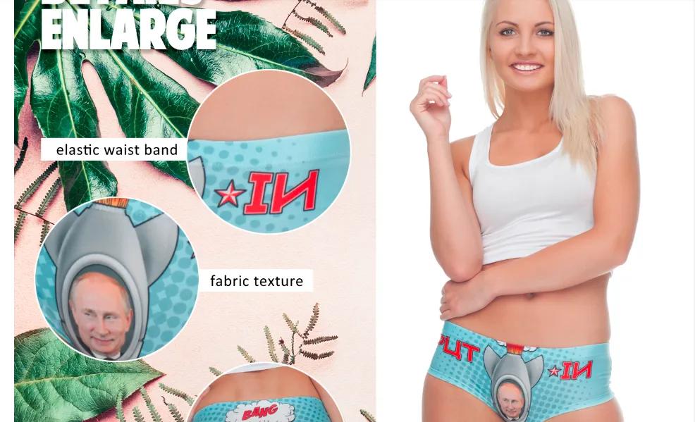 PUT-IN political Comedy sexy nightime fun Happy underwear funny, Sports underwar