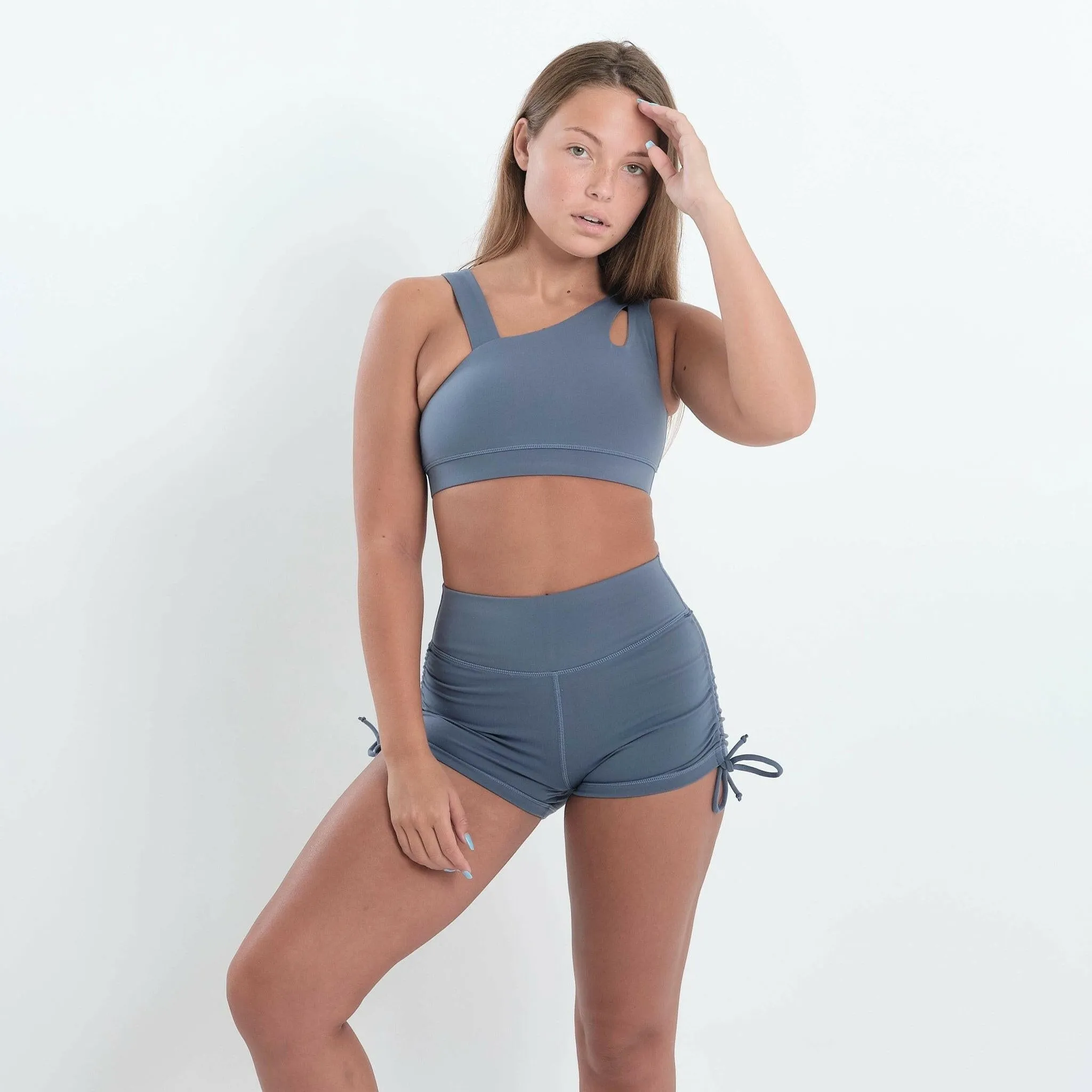 Rebel Sports Bra (Light Blue)