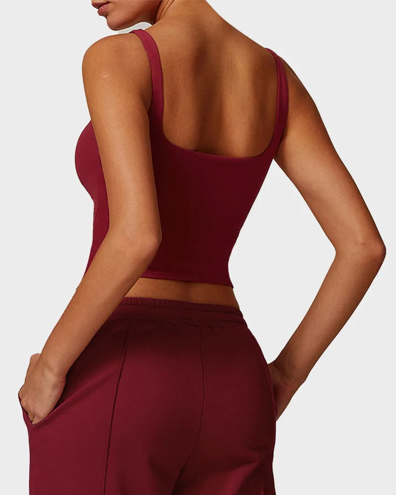 Seamless Padded Quick-Dry Fitness Tank Top