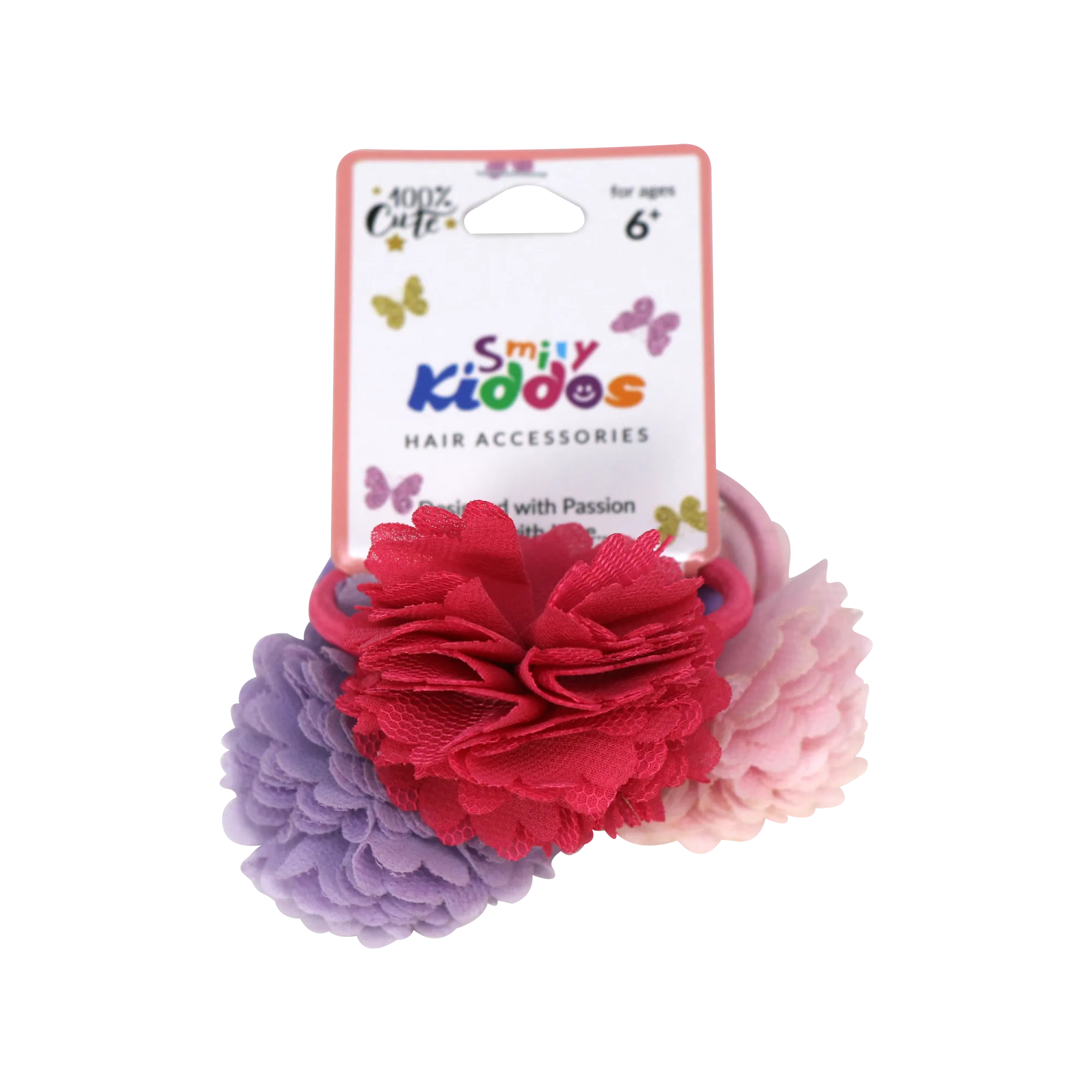 Smily Kiddos Multicolor Floral Hair Tie Set