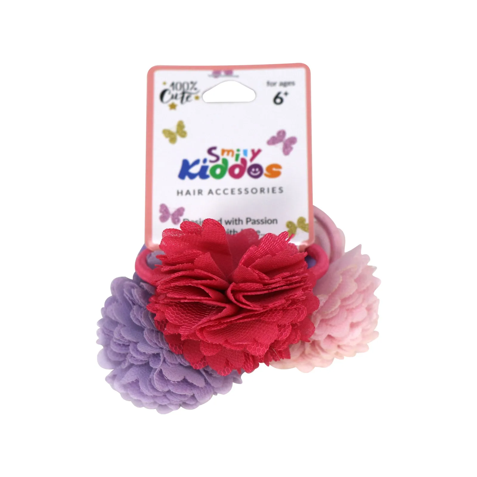 Smily Kiddos Multicolor Floral Hair Tie Set