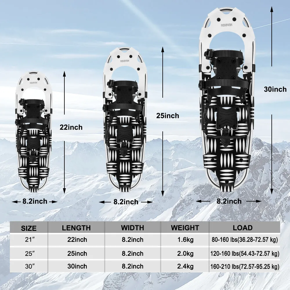 Snowshoes and Winter walker Snowshoe 30" Lightweight Backpacking Aluminum with Carrying Tote Bag for Men Women