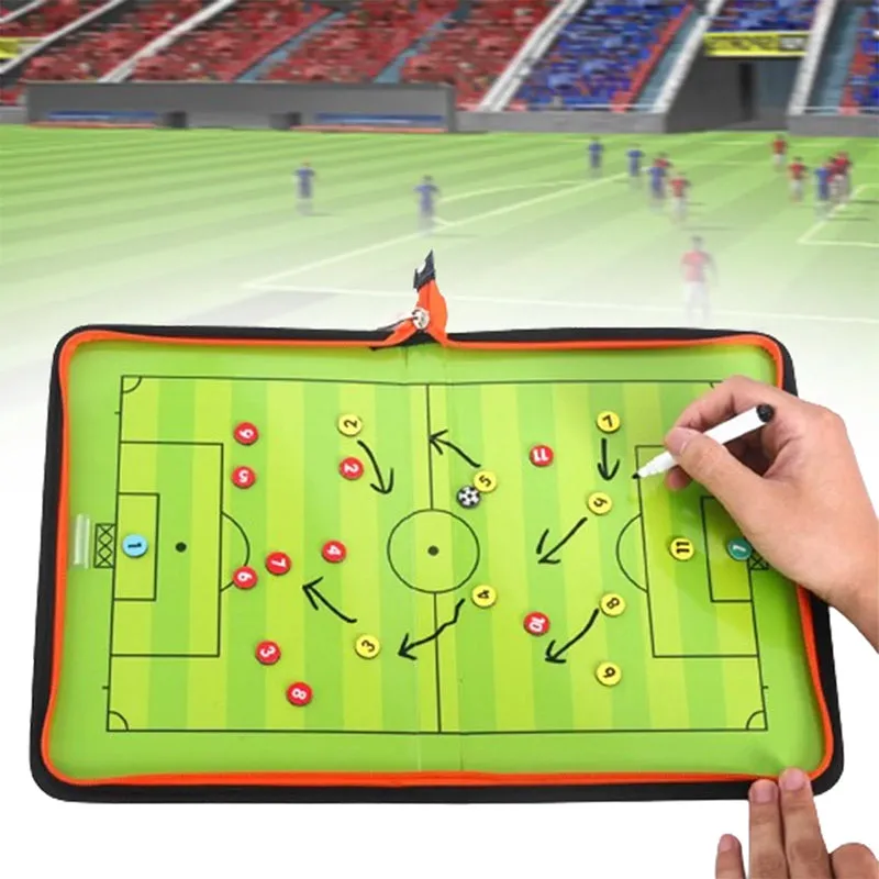 Soccer Coaching Board Display Board Zipper Strategy Board Tactic Board