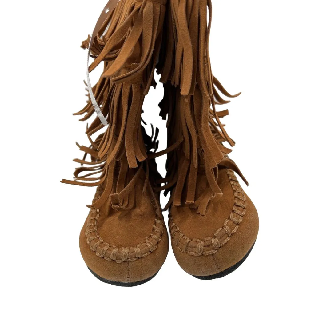 Suede Fringe Boots