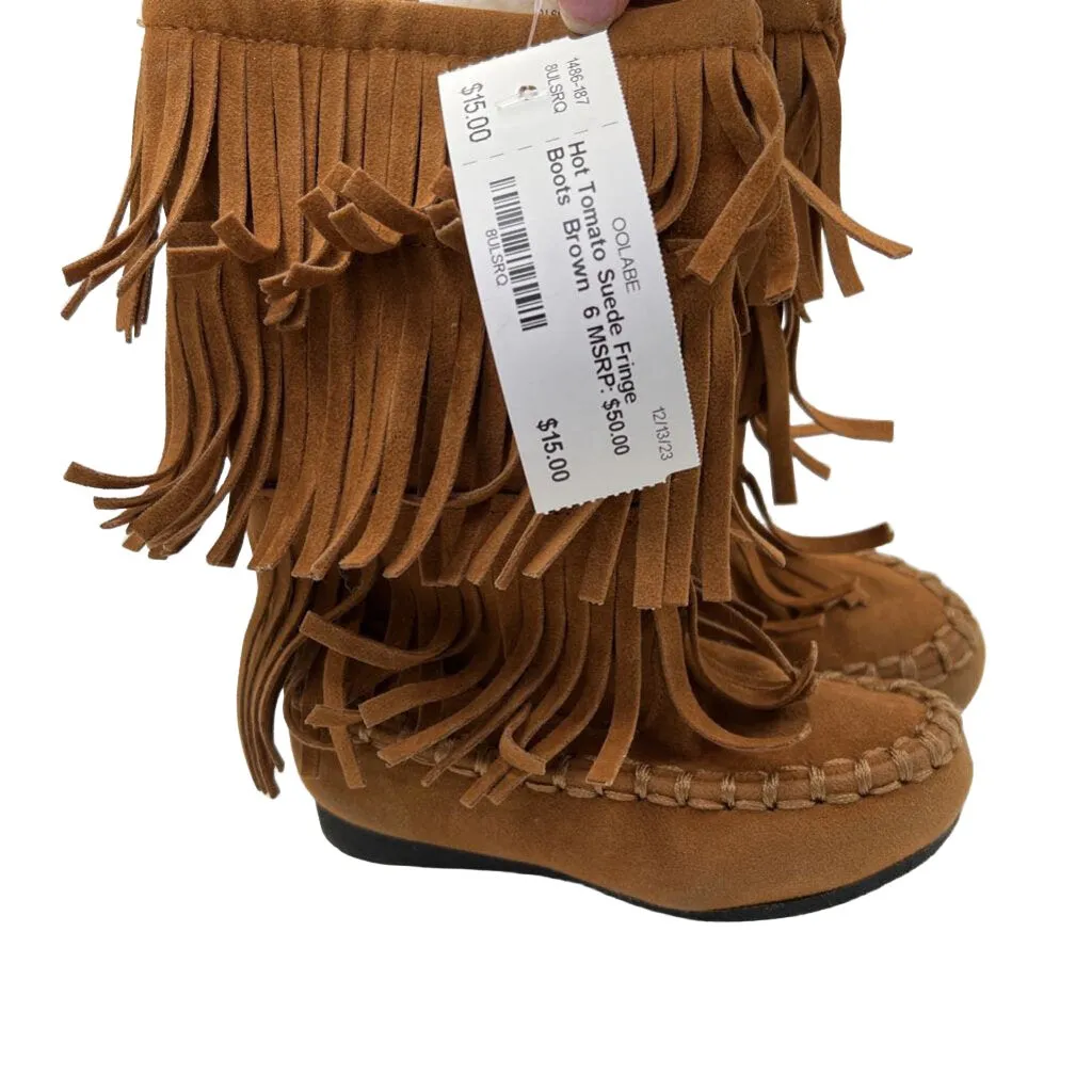 Suede Fringe Boots