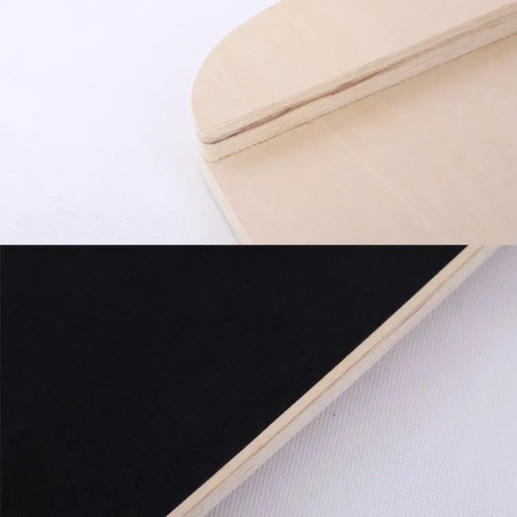 Surfing Ski Balance Board Roller Wooden Yoga Board, Specification: 04A Black Sand