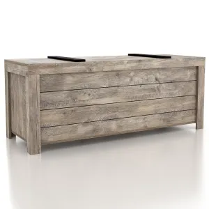 Welforn Rustic Brown Plank-style Storage Bench