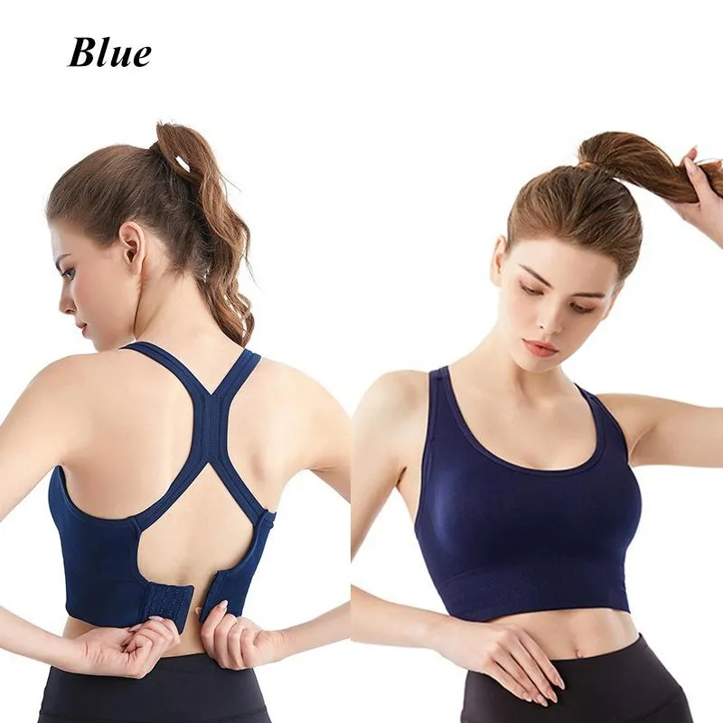 Women Sports Bra Workout Push Up Seamless Sexy Fast Dry Yoga Fitness Removeable Pads Shockproof Running Wire Free X Shape Back