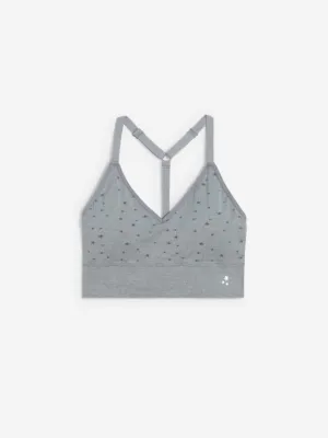 Wunderlove Grey Superstar Padded Sports Bra