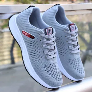 Yeknu Men's Sneakers Outdoor Sports Comfortable Knitting Mesh Breathable Running Shoes Male Casual Jogging Men Sport Shoes for Men